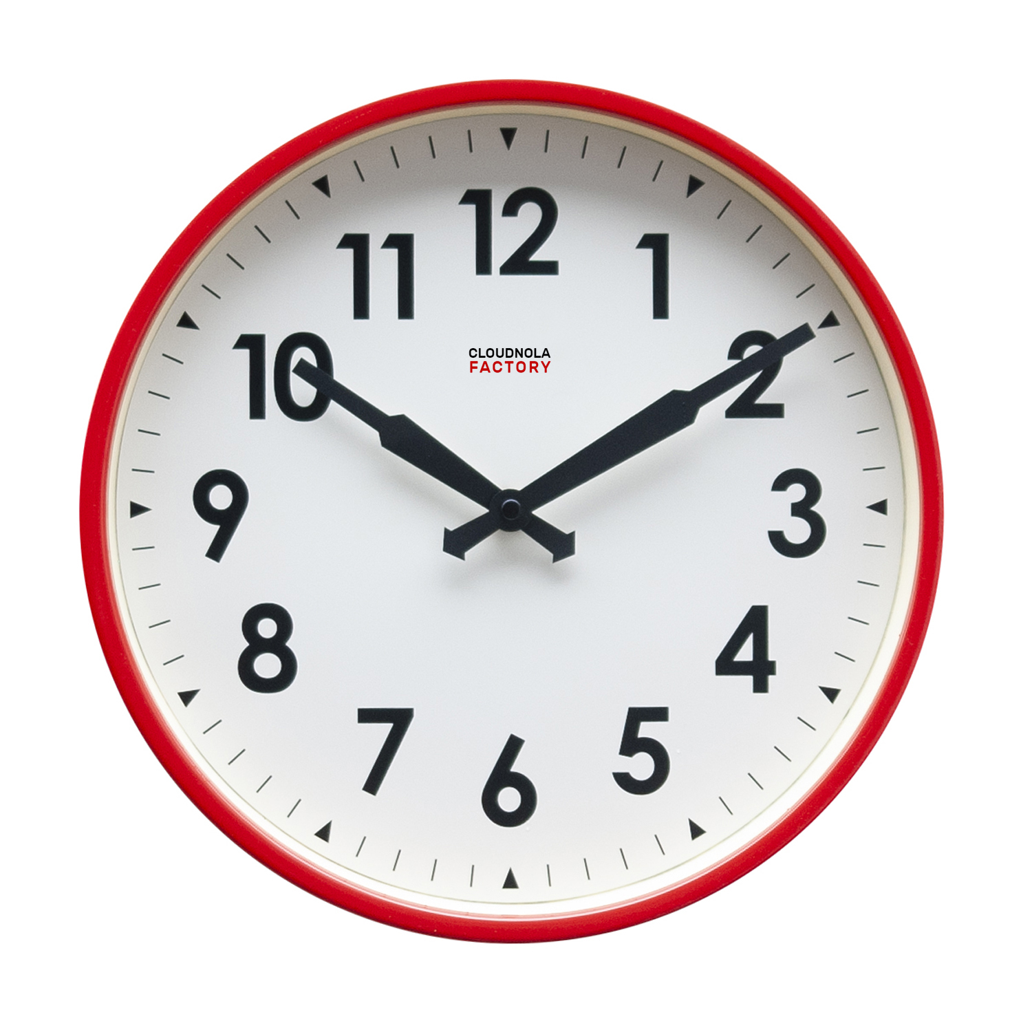 Cloudnola Factory Railway clock 30cm Red Arabic